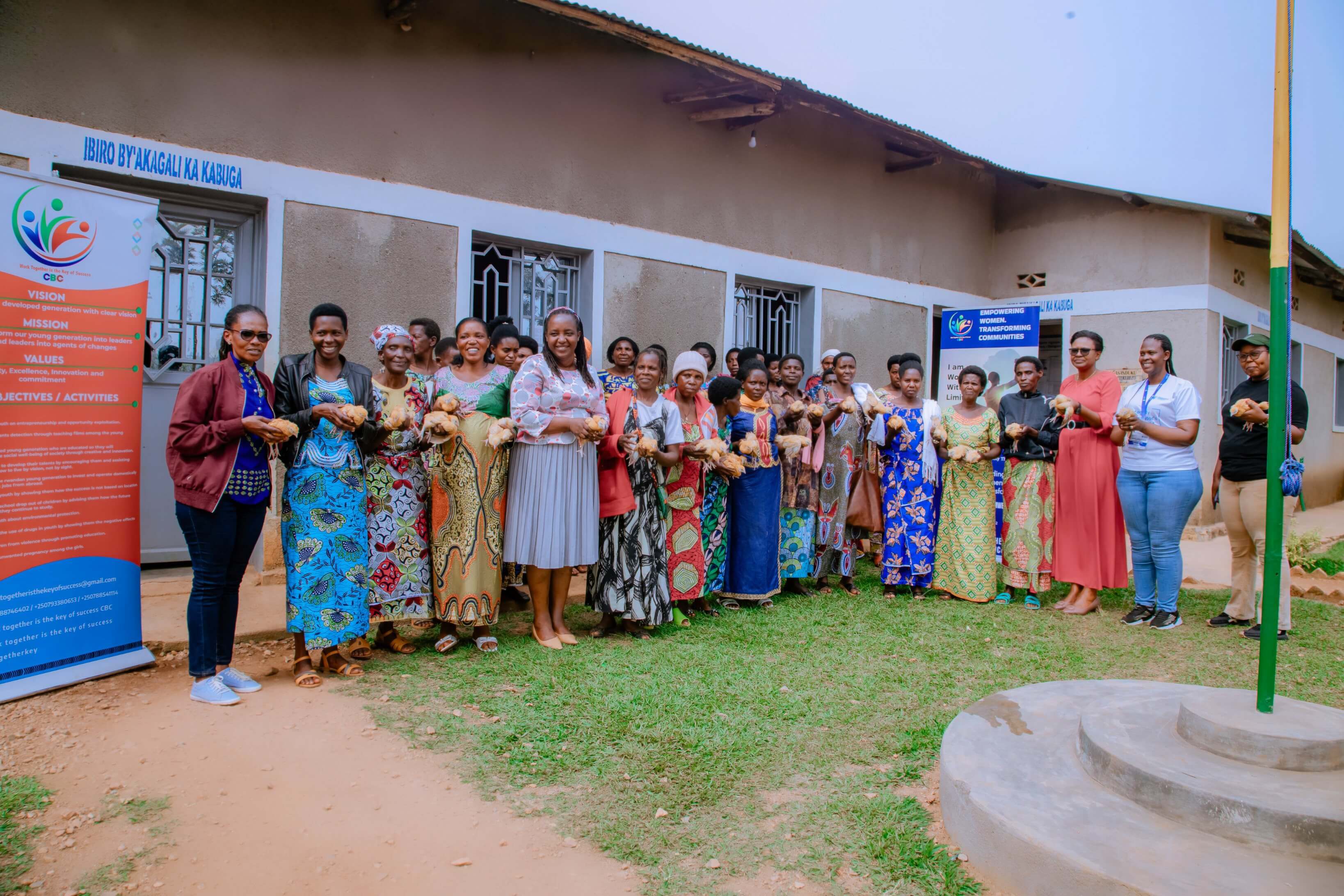 Chicken support activity with women’s savings groups